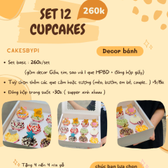 Set 12 Cupcakes