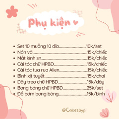 Phụ kiện bánh kem